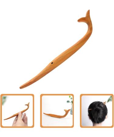 LALAFINA Peach Wood Hairpin Tocados Para El Hair Accessory Wooden Hair Stick Long Hair Chopstick Hair Barrettes Hair Clip Hair Chopsticks Japanese Hair Sticks - Buy Online on GoSupps.com