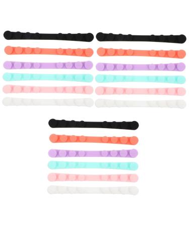 Minkissy 18 STK Mask Anti-Le-ears hanging reusable silicone ear cap ear extension buckles for face cover masks soft silicone ear protector slippery child