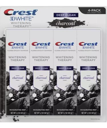 Crest 3D White Whitening Therapy Charcoal Deep Clean Fluoride Toothpaste   4 ct (4)