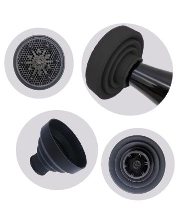 Changyeah Universal Hair Dryer Diffuser - Silicone Attachment for All Hair Dryers | Compatible with Most Types | Black - Buy Online on GoSupps.com