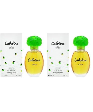 Cabotine Women Eau De Toilette Spray by Gres 3.4 Ounce WHITE (Pack of 2) 3.4 Ounce (Pack of 2)