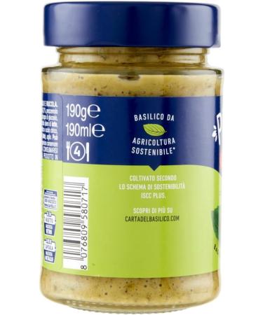  Italian Gourmet E.R. Basil and Rocket Pesto 190g | Gluten-free Italian pasta sauce with basil and rocket pasta sauce green pesto + gourmet Italian polpa 400g - Buy Online on GoSupps.com
