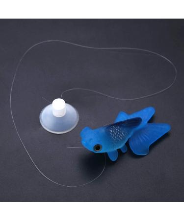 Buy Semme Plastic Floating Fish | Movable Aquarium Decoration | Blue Goldfish Pet Accessory - Buy Online on GoSupps.com
