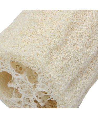 Natural Loofah Sponge - Eco-Friendly Bath & Shower Sponge in Ivory | Exfoliating & Sustainable Cleaning Tool - Buy Online on GoSupps.com