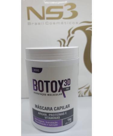 NS3 Brasil Cosmetics Botox 3D Pro Hair Mask 35.3oz - Frizz Remover, Volume Reducer, Smoother Wave, Extreme Shine - Purple - Buy Online on GoSupps.com