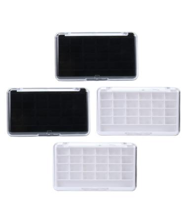 FOMIYES 4Pcs Multi-grid Eyeshadow Sub Package Case Empty Lipstick Eye Shadow Storage Case