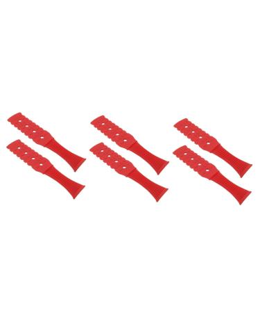 Healeved 6 STK acupuncture massage gauge muscle massage tab scratch massage gua-sha massage device massage device for calf pain massage knocking cramps Meridian fitness roll redx3stk 28x6x1cmx3pcs