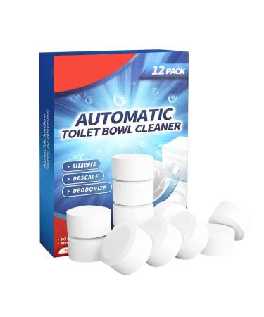 12Pcs Toilet Bowl Cleaner Tablets Toilet Tablets with Bleach for Bathroom Toilet Tank Automatic Toilet Bowl Cleaners Toilet Tank Cleaners Household Toilet Cleaners (12Pcs)