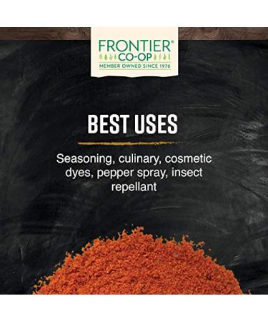 Frontier Co-op Organic Ground Cayenne Chili Peppers 1lb | 75,000 HU Spice - Buy Online on GoSupps.com