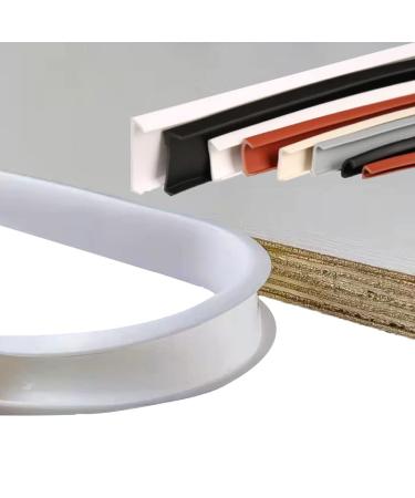 Beautifully adhesive edge protection baby corner protection edge protection U-shaped TPE edge tape for cabinet repair furniture restoration and renovation (white u20mm*3m) white and20mm*3m