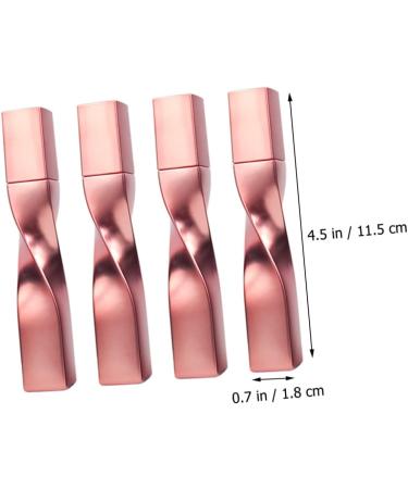 OHPHCALL 4pcs Eyelash Brush Empty Tube Lip Balm Bottles Mascara Applicator to Rotate Eyeliner Plastic Filling Rose Gold 11.5x1.8cm - Buy Online on GoSupps.com