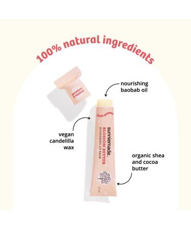 Sunniemade Nourishing Lip Balm - Blossom Butter Geranium Scent Softening Baobab Oil Natural & Vegan Plastic-free Packaging - Buy Online on GoSupps.com