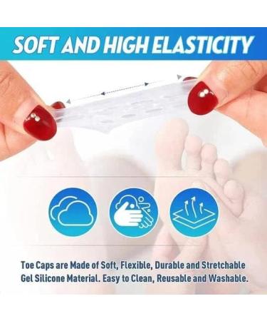 Silicone Toe Guards - Small Toe Protective Covers | 4 PCS Set for Callus and Corn Prevention - Buy Online on GoSupps.com