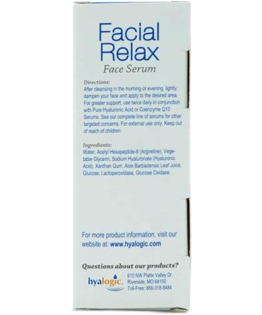 Buy Hyalogic Episilk Anti-Aging Facial Relax Serum - Hyaluronic Acid & Argireline for Fine Lines & Wrinkles - Moisturizing Serum (0.47 oz) - International Shipping Available - Buy Online on GoSupps.com
