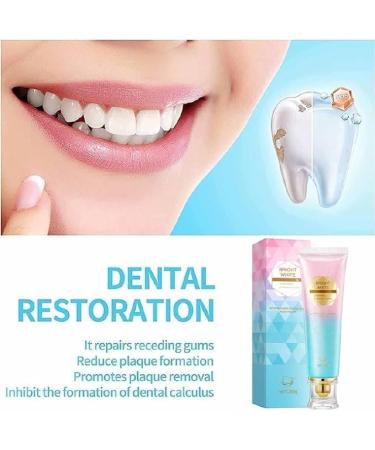 XELIJAHR Niacinamide Intensive Whitening Toothpaste Niacinamide Stain Removal and Oral Cleaning Two-Color Toothpaste Remove Tooth Stains and Whitening Fresh Breath with Long-Lasting Fragrance (2) - Buy Online on GoSupps.com