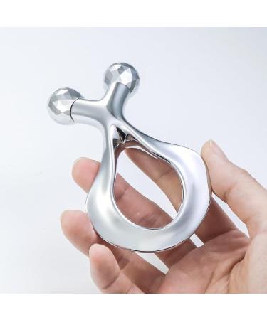 Face 3D Roller Massage Board | Magic Metal Eyes Creme Massage Tool - B-Silver - Buy Online on GoSupps.com
