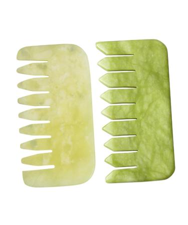 Tovinanna 2 pieces massage comb scalp massage tools jade comb gua sha combs cockroach the scalp combs head massage tools scalp massager combatable combs jade