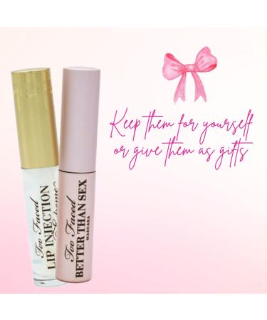 Too Faced Voluptuous Lashes & Plump Lips Duo Mini Set - Better Than Sex Mascara & Lip Injection Extreme Gloss - Buy Online on GoSupps.com