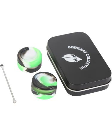 HOKING Portable Wax Carving Kit with Non-Stick Silicone Container Jars - 2pcs Set with Stainless Steel Spoons - Double-Headed Multicolor Design - Buy Online on GoSupps.com