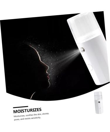 SOESFOUFU 1pc Hydrating Instrument Facial Mister Face Steamer Cool Mist Sprayer Mini Mister Electric Abs White - Buy Online on GoSupps.com