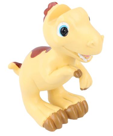 Artist Unknown Cute children's glasses holder dino made of polyserine Veloci - Raptor in yellow