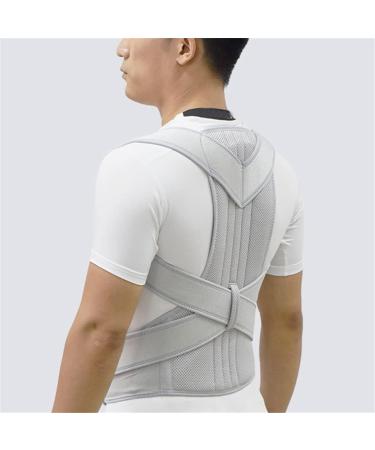 DFHBFG Upper Back Posture Corrector - Clavicle Support Brace Strap for Improved Posture | XL Size | White/Fruit Peach - Buy Online on GoSupps.com