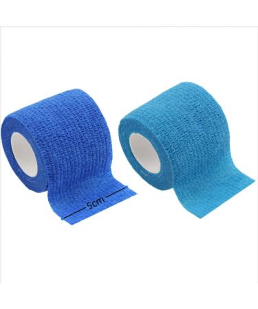 8 Rolls Self-Adhesive Elastic Bandage - Waterproof Comfortable Non-Woven Wrap for Wrist & Ankle - Black 5cm x 4.5m - Buy Online on GoSupps.com