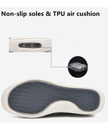 GSFY Men's Extra Wide Diabetic Shoes Blue 11.5 - Adjustable Closure, Lightweight Edema Sneakers for Elderly Swollen Feet - Buy Online on GoSupps.com