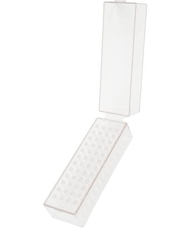 48 Holes Acrylic Nail Dill Bit Holder Organizer Drill Bits Stainless Steel Nail Art Tools Display Storage Box Transparent Nail Bit for Manicure Drill Bits - Buy Online on GoSupps.com