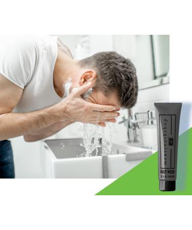 Basic Men's Skin Care Set - Daily Anti-Aging Facial Cream & Serum with Argan Oil for Oily Dry & Acne-Prone Skin - Buy Online on GoSupps.com