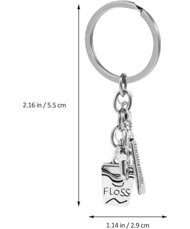 Premium Sosoport Toothbrush & Toothpaste Keychain - Unique Metal Dental Pendant Gift for Hygienists - Buy Online on GoSupps.com
