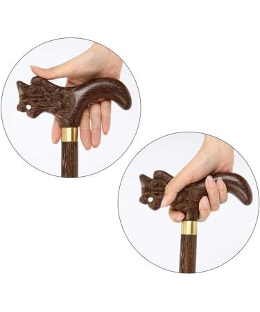 Walking Stick Wooden Cane Wenge Faucet Crutches Seniors Non Slip Cane Walking Stick for The Elderly Caddy (Wengeb) Safehappy - Buy Online on GoSupps.com