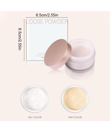miduoidn Loose Powder Makeup Face Natural Finishing Setting Waterproof Long Lasting Brightening Portable Cosmetic Gifts for Girls Type 1 - Buy Online on GoSupps.com