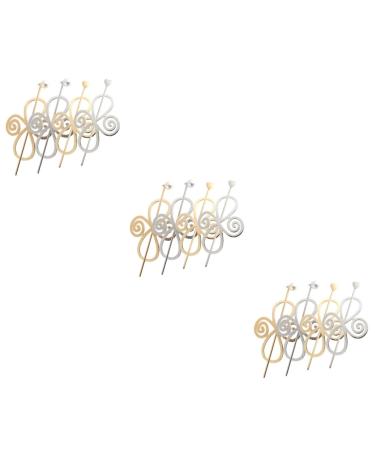 Beavorty 12 Sets Hairpin hair barrettes for women womens hair accessories tiaras for girls hair ponytail girls hair accessories hair accessory for women hair pin hair clip alloy Miss Metal