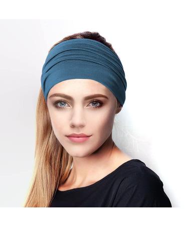 Shop Generse Wide Frontal Ligaments Black Boho Hair Bands - 3 Pack Elastic Headbands for Women & Girls - Yoga & Turban Style Accessories - Buy Online on GoSupps.com