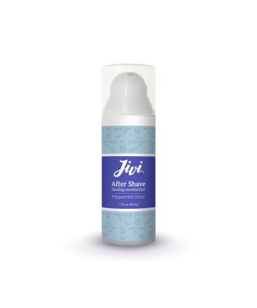 After Shave Healing Moisturizer (Peppermint Citrus) | Soothes and Repairs Skin Post Shaving | 100% Natural with Organic Ingredients | Made for All Skin Types Including Sensitive Skin | 1.7 fl. oz.