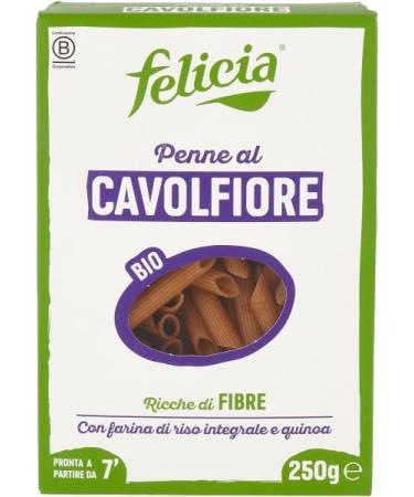 Italian Gourmet E.R. Felicia Penne al Caulifiore With brown rice flour and quinoa penne of cauliflower with brown rice flour and quinoa 12 x 250g + Italian Gourmet pulp 400g - Buy Online on GoSupps.com