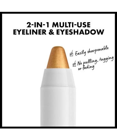NYX Jumbo Eye Pencil - Pure Gold | Eyeshadow & Eyeliner | Professional Makeup - Buy Online on GoSupps.com