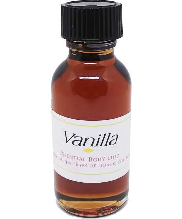 Vanilla Scented Body Oil Fragrance Regular Cap - Gold - 1 oz. - ID#122084