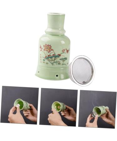Clispeed Moxibustion Pot - Portable Ceramic Cone Holder for Moxa Healing | Home Tools for Moxibustion Sticks - Set of 2 (12.5x7cm) - Buy Online on GoSupps.com