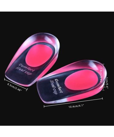 Gel Heel Cup Pads - 3 Pairs | Orthotic Inserts for Plantar Fasciitis & Heel Spur Relief - Buy Online on GoSupps.com
