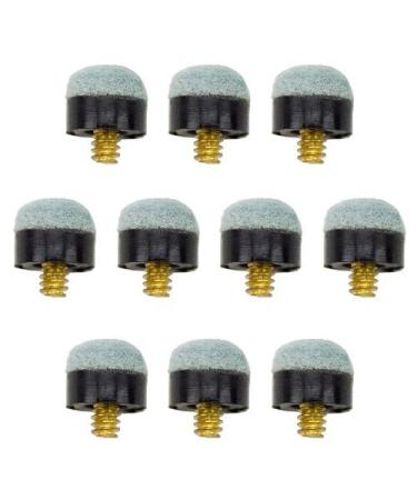 Felson Billiard Supplies 10 Brass Screw-On Pool Cue Tips| Standard 12mm Size|Use with Screw-in Ferrules| Soft or Hard Tips Soft Tips - Buy Online on GoSupps.com