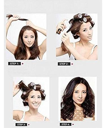 Kamay's Small Hair Rollers Self Grip Curlers 25mm/1 - 12PCS, Random Color Nylon - DIY or Salon Hair Styling - Buy Online on GoSupps.com