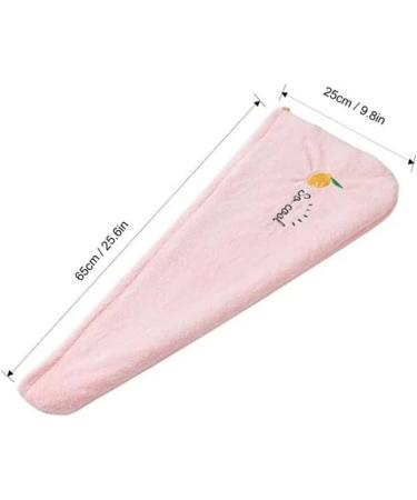 Soft Coral Fleece Hair Towel Set | Super Absorbent Yellow Hair Wrap Turban | Rapid Drying Microfiber Towel for Women & Children - Buy Online on GoSupps.com