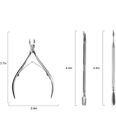 6 Pieces Cuticle Trimmer Set with Cuticle Pusher Cuticle Nipper and Pusher Set Stainless Steel Cuticle Trimmer Cutter Dead Skin Remover for Toenails and Fingernails Care - Buy Online on GoSupps.com