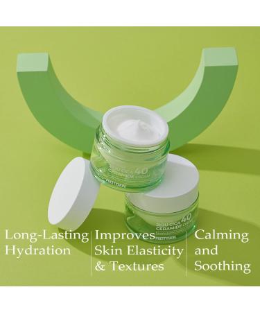 Buy PS.PRETTYSKIN Centella Asiatica Extract 40% Moisturizing Facial Cream | Korean Skin Care with Hyaluronic Acid & Ceramide | Soothe Sensitive Skin 1.75fl.oz - Buy Online on GoSupps.com