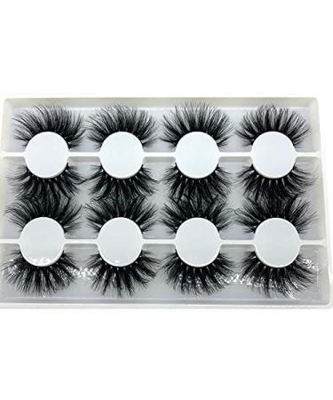 HBZGTLAD 2021 3D Mink False Eyelashes - 8 Pairs Long Natural Fake Lashes for Stunning Beauty | Eyelash Extension JM-4 - Buy Online on GoSupps.com