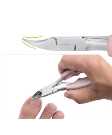JISTL Ingrown Nail Clippers - Surgical Grade Stainless Steel with Sharp Blades and Soft Ergonomic Handles - Rose Gold - Buy Online on GoSupps.com