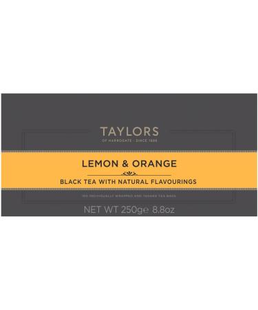 Taylors of Harrogate Lemon & Orange Tea Bags - 100 Wrapped Bags - Buy Online on GoSupps.com