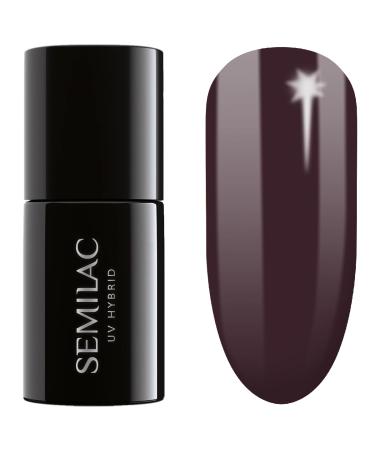 SEMILAC 412 Earth Brown Nail UV Gel Polish | Long Lasting and Easy to Apply | Soak off UV/Led | Perfect for Home and Professional Manicure and Pedicure 7 ml